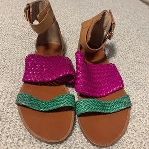 Multi color sandals